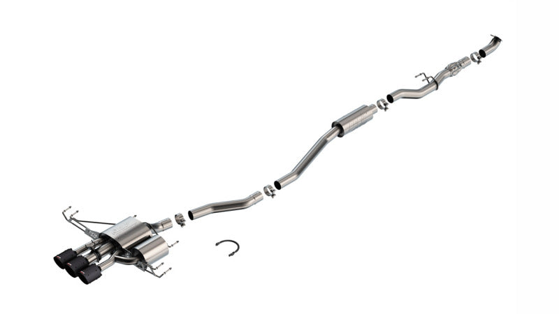Borla 2024 Acura Integra Type S ATAK Cat Back Exhaust - Carbon Fiber & Black Anodized Borla Catback  AXOPROS