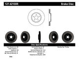 StopTech Infiniti G37 / Nissan 370Z SportStop Slotted & Drilled Front Right Rotor Stoptech Brake Rotors - Slot & Drilled  AXOPROS