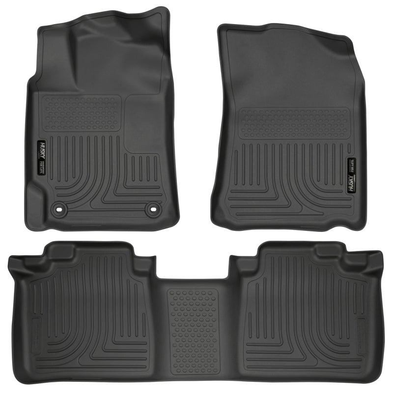 Husky Liners 2012 Toyota Camry WeatherBeater Combo Black Floor Liners Husky Liners Floor Mats - Rubber  AXOPROS