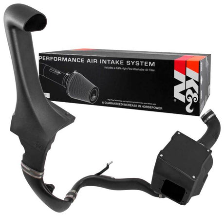 K&N 12-18 Jeep Wrangler 3.6L V6 Performance Intake Kit w/ Snorkel K&N Engineering Cold Air Intakes  AXOPROS
