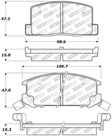 StopTech Performance 1/90-95/00-05 Toyota MR2/Spyder Rear Brake Pads Stoptech Brake Pads - Performance  AXOPROS