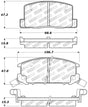 StopTech Performance 1/90-95/00-05 Toyota MR2/Spyder Rear Brake Pads Stoptech Brake Pads - Performance  AXOPROS
