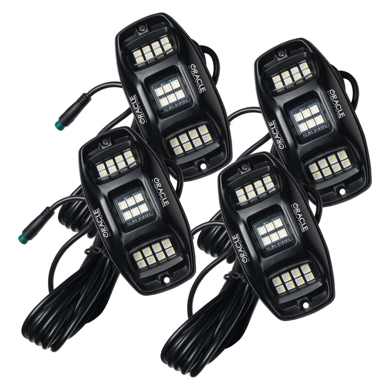 Oracle Underbody  RGB+W Wheel Well Rock Light Kit - 4 PCS - ColorSHIFT ORACLE Lighting Light Bars & Cubes  AXOPROS