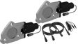 QTP 2.5in Bolt-On QTEC Dual Electric Cutout Valves - Pair QTP Exhaust Cutouts  AXOPROS