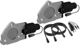 QTP 2.5in Bolt-On QTEC Dual Electric Cutout Valves - Pair QTP Exhaust Cutouts  AXOPROS