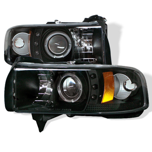 Spyder Dodge Ram 1500 94-01 94-02 Projector Headlights LED Halo LED Blk PRO-YD-DR94-HL-AM-BK SPYDER Headlights  AXOPROS