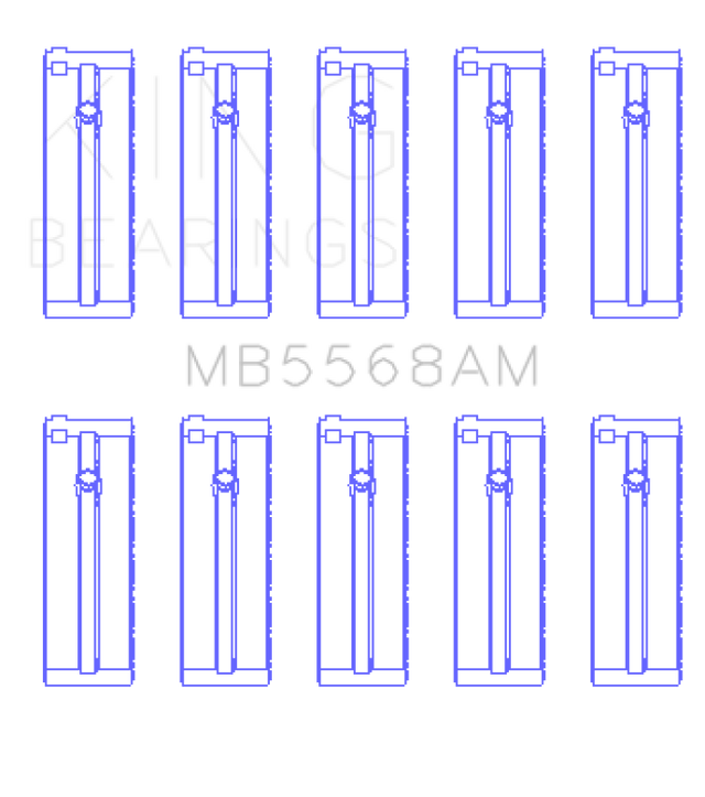 King Honda D16A/Y/Z H22A4 F23A Crankshaft Main Bearing Set - Size STD King Engine Bearings Bearings  AXOPROS
