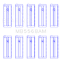King Honda D16A/Y/Z H22A4 F23A Crankshaft Main Bearing Set - Size STD King Engine Bearings Bearings  AXOPROS