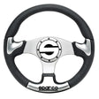 Sparco Steering Wheel P 222 Silver SPARCO Steering Wheels  AXOPROS