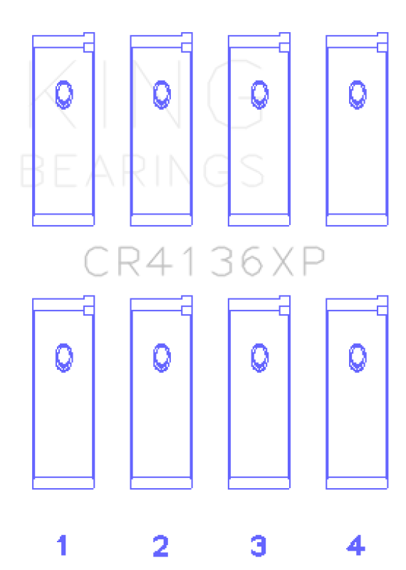 King Nissan SR20DE/DET RWD (2.0L) Performance Rod Bearing Set - Size STD King Engine Bearings Bearings  AXOPROS