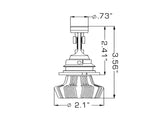Oracle 9007 4000 Lumen LED Headlight Bulbs (Pair) - 6000K SEE WARRANTY ORACLE Lighting Bulbs  AXOPROS