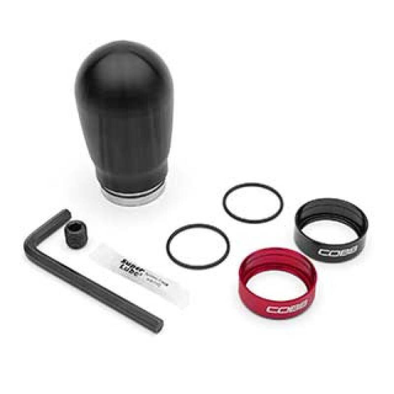 Cobb 12-16 FR-S / 2012+ BRZ / 2017+ GR86 / Focus ST+RS / Fiesta ST Tall Weighted COBB Knob - Black COBB Shift Knobs  AXOPROS
