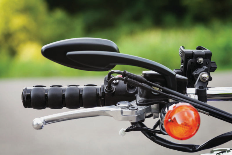 Kuryakyn Teardrop Mirrors Satin Black Kuryakyn Rear View Mirrors  AXOPROS