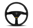 Momo MOD78 Steering Wheel 350 mm -  Black Suede/Black Spokes MOMO Steering Wheels  AXOPROS