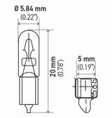 Hella Bulb 2721 12V 12W W2X46D T15 (2) Hella Bulbs  AXOPROS