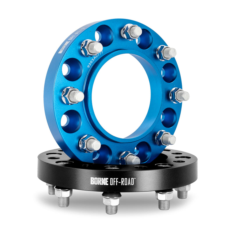 Borne Off-Road Wheel Spacers 8X165.1 121.3 25 M14 Blk Borne Off-Road Wheel Spacers & Adapters  AXOPROS