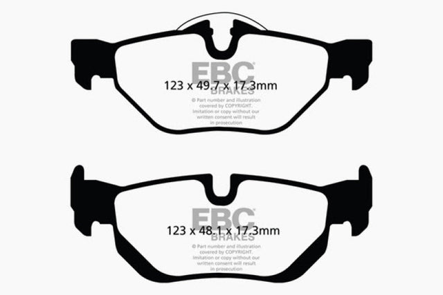 EBC 13+ BMW X1 2.0 Turbo (28i) Ultimax2 Rear Brake Pads EBC Brake Pads - OE  AXOPROS