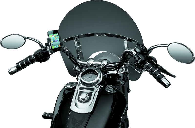 Kuryakyn Tech-Connect Bar Mount 7/8 To 1 -1-1/4in Bars 1-5/8in to 3-5/8in Wide Kuryakyn Phone Holders  AXOPROS
