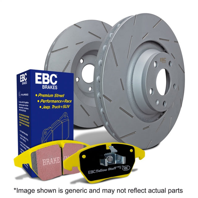 EBC S9 Brake Pad and Rotor Kit EBC Brake Rotors - Slotted  AXOPROS