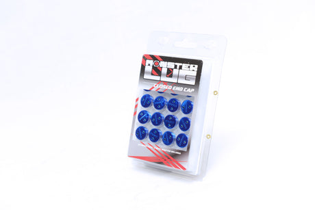 Wheel Mate Wheel Mate Monster Lug Caps M14x1.50 Set of 20 - Blue - Plastic Lug Nuts aftermarket performance part
