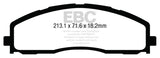 EBC 13+ Ford F250 (inc Super Duty) 6.2 (2WD) Greenstuff Front Brake Pads EBC Brake Pads - Performance  AXOPROS