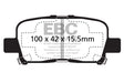 EBC 00-02 Acura MDX 3.5 Greenstuff Rear Brake Pads EBC Brake Pads - Performance  AXOPROS