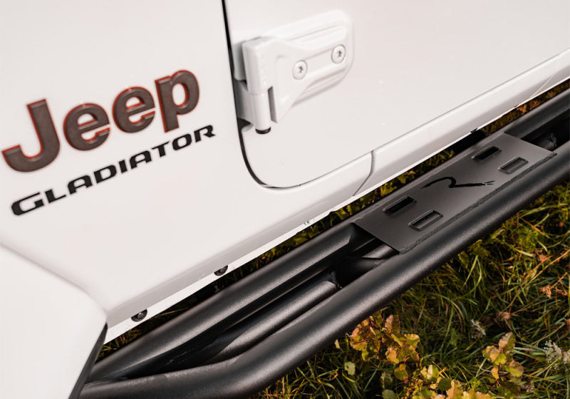 Rampage 20-22 Jeep Gladiator SRS Sidebar Rock Crawler Steps - Black Rampage Side Steps  AXOPROS