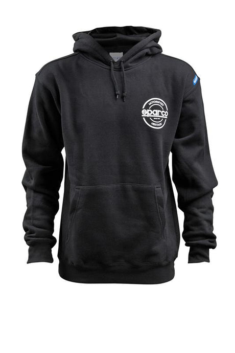 Sparco Sweatshirt Hooded S-Seal Blk Lrg SPARCO Sweatshirts  AXOPROS