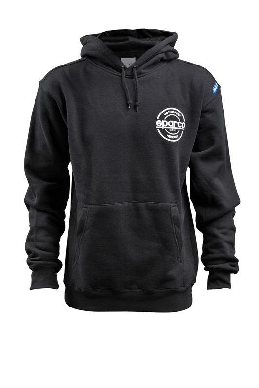 Sparco Sweatshirt Hooded S-Seal Blk Xlrg SPARCO Sweatshirts  AXOPROS