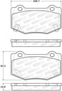 StopTech 14-18 Chevy Corvette Sport Performance Rear Brake Pads Stoptech Brake Pads - Performance  AXOPROS
