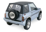 Rampage 1999-2004 Chevy Tracker Soft Top OEM Replacement - Black Diamond Rampage Soft Tops  AXOPROS