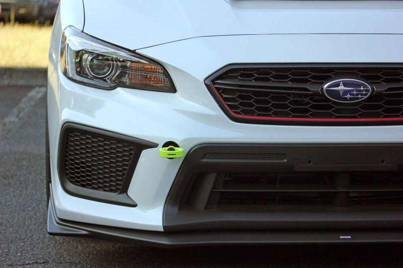 PERRIN 18-21 Subaru WRX & STI / 13-25 BRZ / 17-20 Toyota 86 Tow Hook Kit (Front) - Neon Yellow Perrin Performance Tow Hooks  AXOPROS