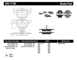 StopTech Performance 06 BMW 330 Series (Exc E90) / 07-09 335 Series Rear Brake Pads Stoptech Brake Pads - Performance  AXOPROS