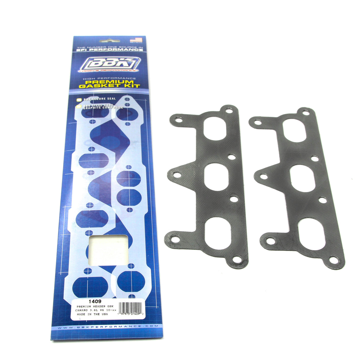 BBK PREMIUM HEADER GASKET SET-CAMARO V6  (PAIR) BBK Performance Parts Exhaust Manifold Gasket Set  AXOPROS