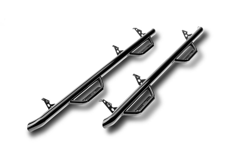 N-Fab Nerf Step 16-17 Toyota Tacoma Double Cab - Gloss Black - Cab Length - 2in N-Fab Side Steps  AXOPROS