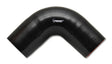 Vibrant 4 Ply Reinforced Silicone Elbow Connector - 1.75in I.D. - 90 deg. Elbow (BLACK) Vibrant Silicone Couplers & Hoses  AXOPROS