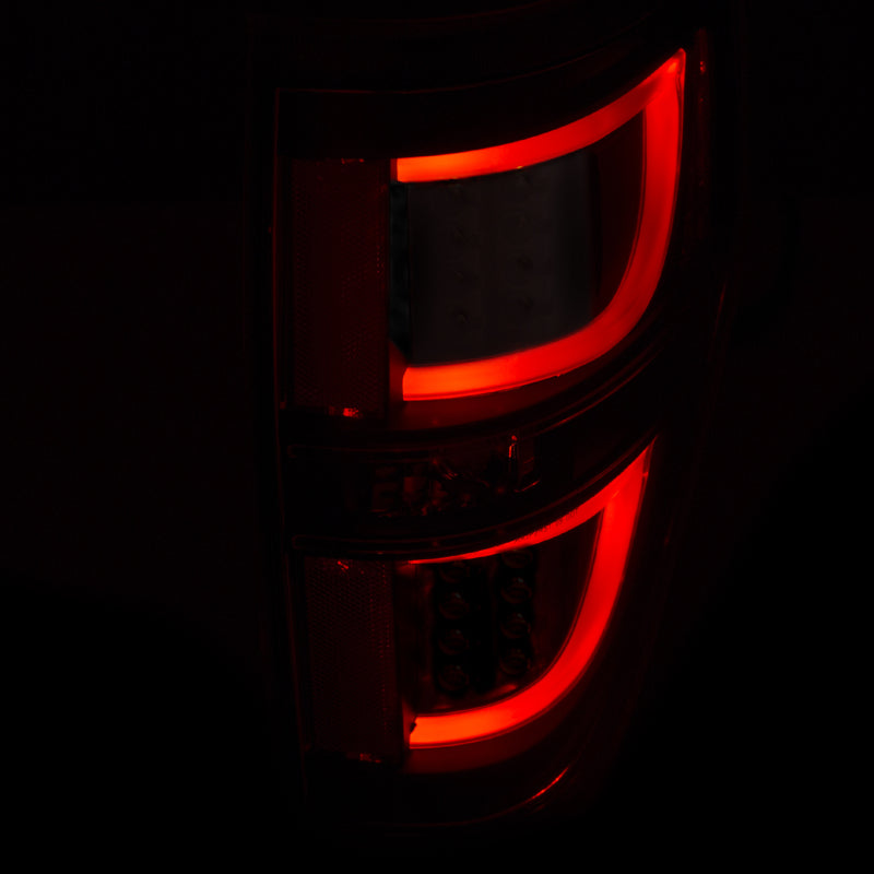 ANZO 2009-2013 Ford F-150 LED Taillights Black ANZO Tail Lights  AXOPROS