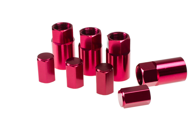 Wheel Mate Aluminum TPMS Valve Stem Cover - Red Anodize Wheel Mate Valve Stems  AXOPROS