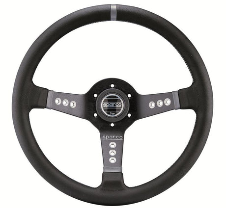 Sparco Steering Wheel L777 Leather Black SPARCO Steering Wheels  AXOPROS