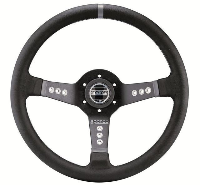 Sparco Steering Wheel L777 Leather Black SPARCO Steering Wheels  AXOPROS