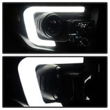 Spyder Toyota Tundra 2014-2016 Projector Headlights Light Bar DRL Black Smoke PRO-YD-TTU14-DRL-BSM SPYDER Headlights  AXOPROS
