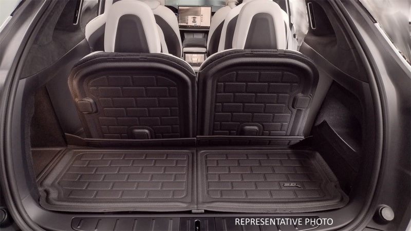 3D Maxpider 22-23 Rivian R1S Kagu Black 3Rd Row Seat Back Protector 3D MAXpider Floor Mats - Rubber  AXOPROS