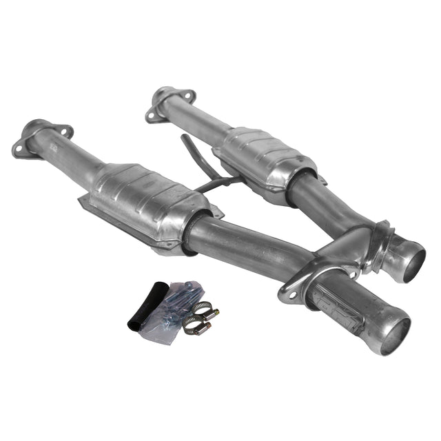 BBK MUSTANG 5.0 2.5 SHORT MID H PIPE W/CONVERTERS BBK Performance Parts Exhaust Pipe  AXOPROS