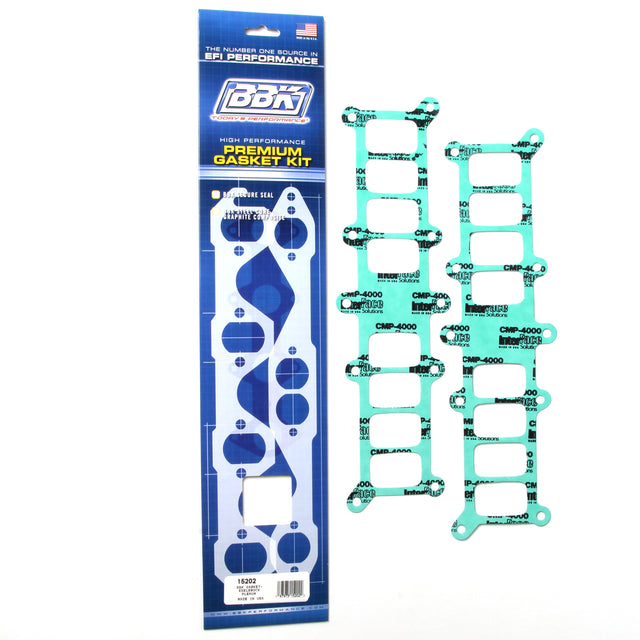BBK EDELBROCK PERFORMER 5.0 INTAKE MANIFOLD PLENUM GASKETS (2) BBK Performance Parts Fuel Injection Plenum Gasket  AXOPROS