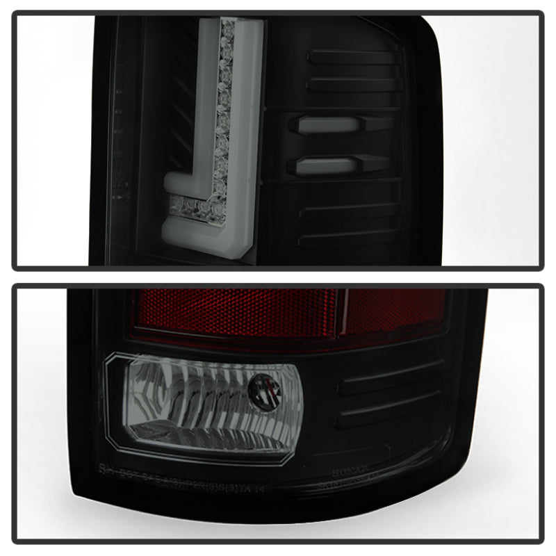 Spyder GMC Sierra 14-16 LED Tail Lights Black Smoke ALT-YD-GS14-LBLED-BSM SPYDER Tail Lights  AXOPROS