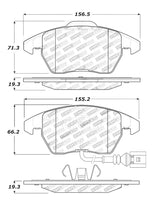 StopTech Performance 06-10 Audi A3 / 08-10 Audi TT / 06-09 VW GTI / 05-10 Jetta Front Brake Pads Stoptech Brake Pads - Performance  AXOPROS