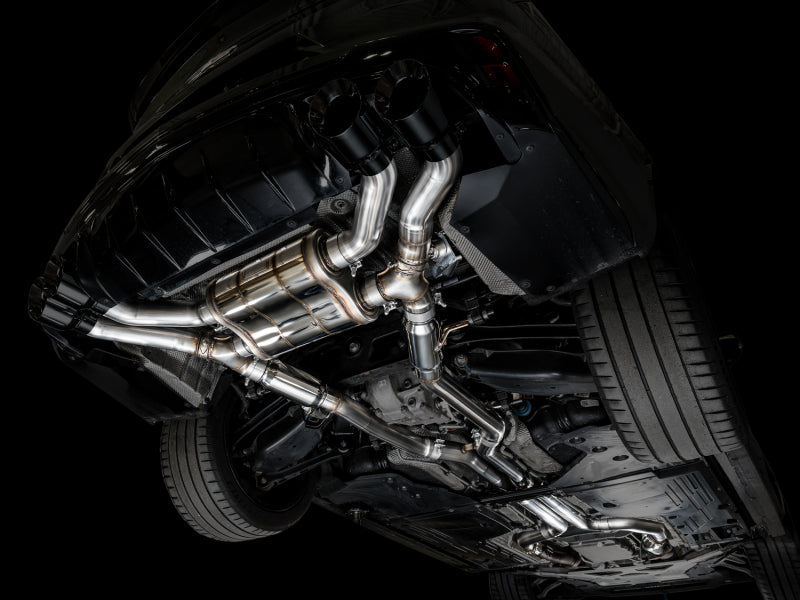 AWE Tuning 2021+ Cadillac CT4-V Blackwing SwitchPath Exhaust - Diamond Black Tips AWE Tuning Catback  AXOPROS