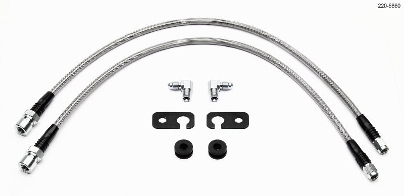 Wilwood Flexline Kit 2002 Acura RSX 5 Lug w/ Forged Dynalite Front Caliper Wilwood Brake Line Kits  AXOPROS