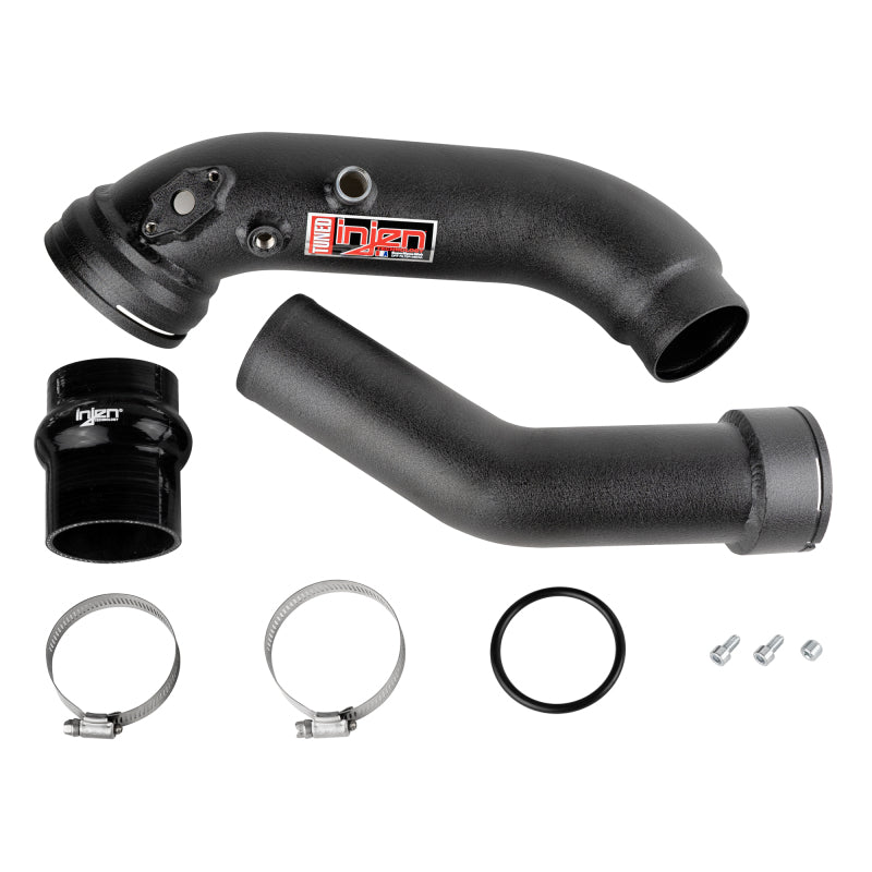 16-20 BMW L6-3.0L/ Turbo/ Twin Turbo/L4-2.0L/ L6-2.5L Wrinkle Black Turbo SES Intercooler Pipes Injen Connecting Pipes  AXOPROS