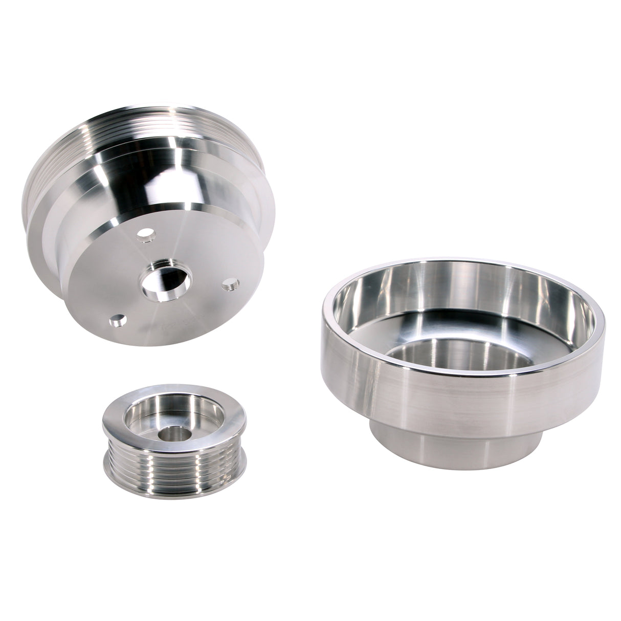 BBK 1988-1995 GM TRUCK 4.3/5.0/5.7L 3P UNDER DRIVE PULLEY KIT (ALUMINUM) BBK Performance Parts Engine Under Drive Pulley Kit  AXOPROS
